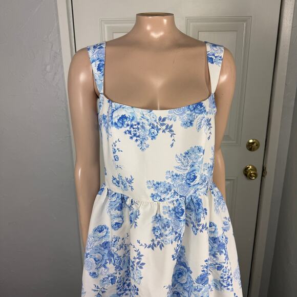 Sachin Babi Women's Blaine Dress 6 Floral Polyester Summer Party square neck Vv5 - Picture 2 of 8